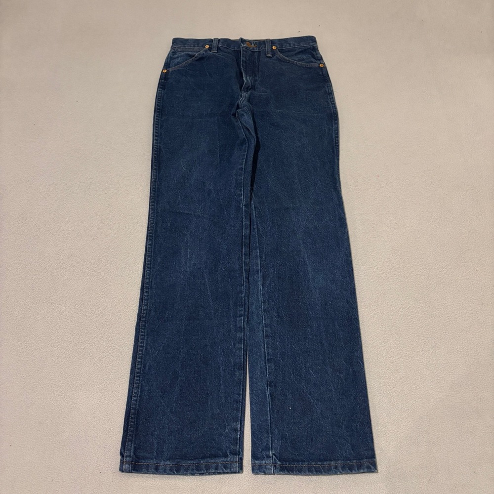 Wrangler‎ 936PWD Cowboy Cut Slim Fit Jeans Mens 31x32 Dark Wash Indigo Denim